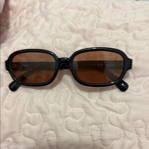 Quay Never Could Black Sunglasses with Brown Lenses